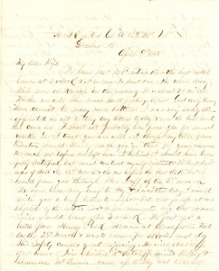 Joseph Culver Letter, April 9, 1865, Page 1