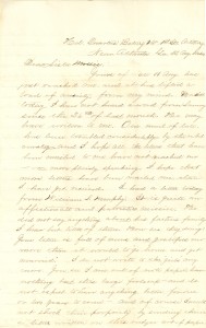 Joseph Culver Letter, August 22, 1864, Page 1