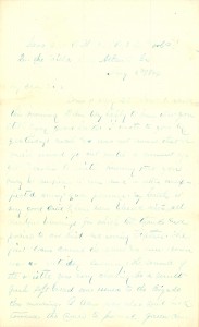 Joseph Culver Letter, August 6, 1864, Page 1