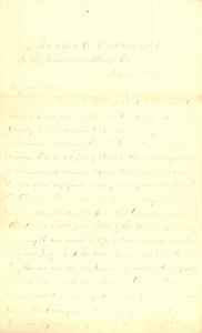 Joseph Culver Letter, August 9, 1864, Page 1