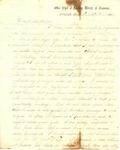 Joseph Culver Letter, February 17, 1865, Page 1