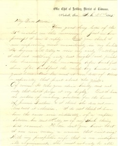 Joseph Culver Letter, February 28, 1865, Page 1