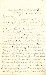Joseph Culver Letter, July 17, 1864, Page 1