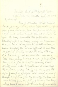 Joseph Culver Letter, June 22, 1864, Page 1