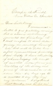 Joseph Culver Letter, June 5, 1864, Letter 2, Page 1