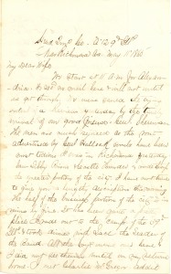 Joseph Culver Letter, May 11, 1865, Page 1