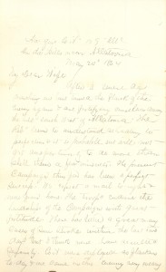 Joseph Culver Letter, May 24, 1864, Page 1