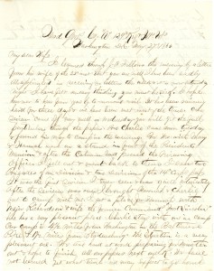 Joseph Culver Letter, May 27, 1865, Page 1