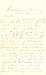 Joseph Culver Letter, November 11, 1862, Page 1