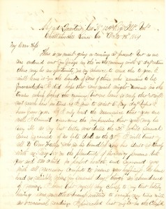 Joseph Culver Letter, October 18, 1864, Page 1
