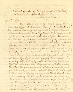 Joseph Culver Letter, September 13, 1864, Letter 2, Page 1