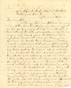 Joseph Culver Letter, September 13, 1864, Page 1