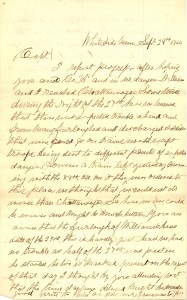 Joseph Culver Letter, September 29, 1864, Page 1