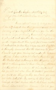 Joseph Culver Letter, December 2, 1862, Letter 2, Page 1