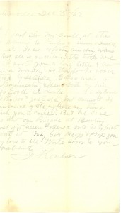 Joseph Culver Letter, December 3, 1862, Letter 2, Page 1