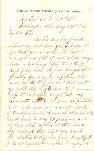 Joseph Culver Letter, May 29, 1865, Page 1