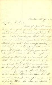 Joseph Culver Letter, January 12, 1863, Letter 2, Page 1