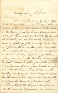 Joseph Culver Letter, January 19, 1863, Letter 2, Page 1