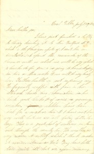 Joseph Culver Letter, July 27, 1863, Letter 2, Page 1