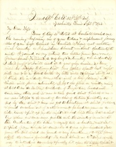 Joseph Culver Letter, September 3, 1863, Page 1