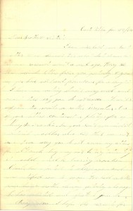 Joseph Culver Letter, January 31, 1864, Page 1