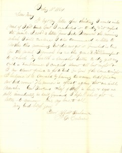 Joseph Culver Letter, February 10, 1864, Page 1