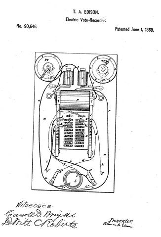 Edison's First Patent