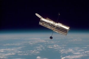 Hubble Space Telescope, taken on 2nd servicing mission. Photo credit: NASA