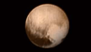 This image of Pluto was taken by LORRI and received on July 8, 2015.