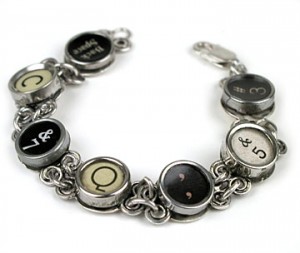 Typewriter Key Bracelet