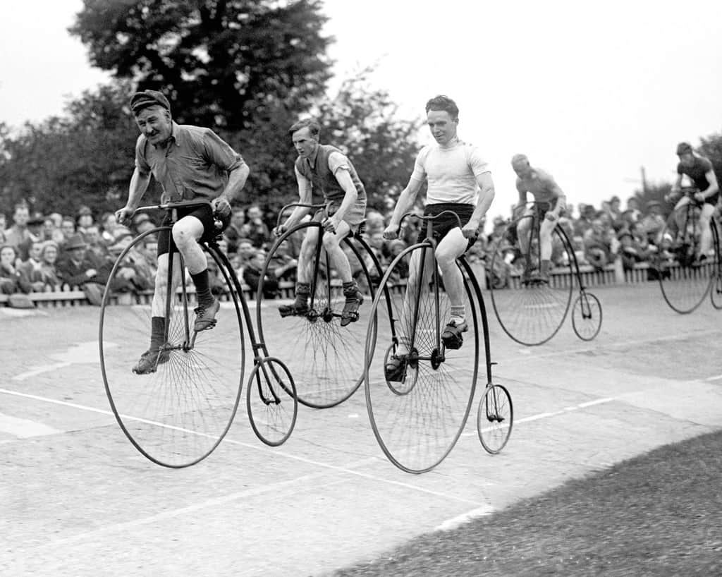 Cycling - Herne Hill - Penny Farthing Race - London - 1932.