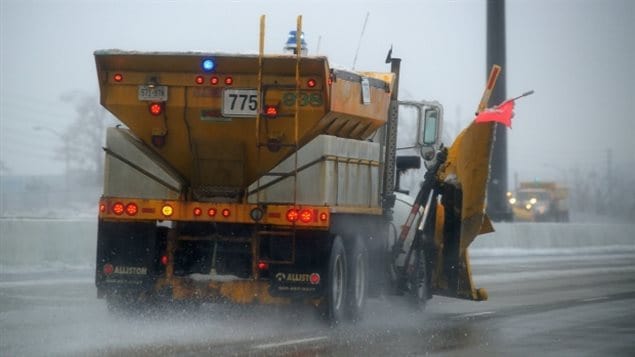 Deicer Sprayer for Melting Ice on Roadways