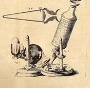 Robert Hooke (1635-1703). Micrographia: or, Some physiological descriptions of minute bodies made by magnifying glasses. London: J. Martyn and J. Allestry, 1665.