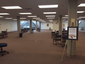 picture of library with furniture removed
