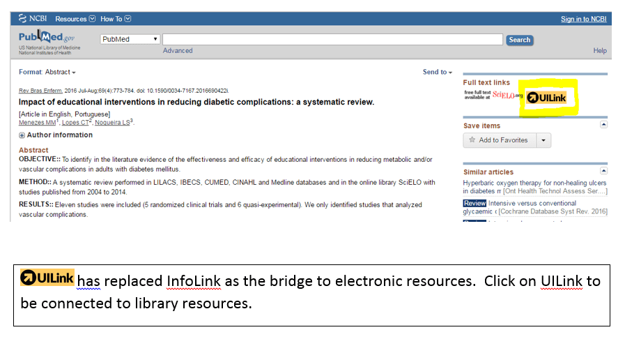 UILink pubmed