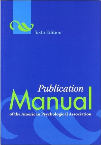 picture of APA publication manual