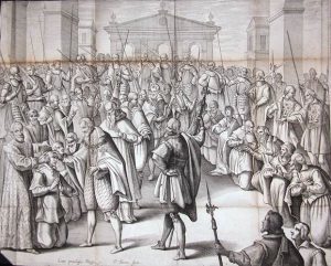 picture of King Henry IV with crowd