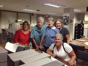 (Clockwise from left) Sondra Smith, Barb Yates, Dale McCormick, Gayle Sand, and Francie Hornstein.