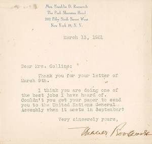 roosevelt eleanor to wilma belden-collins