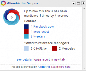 altmetric for scopus