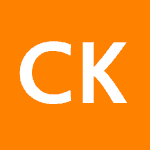 orange box with CK letters in it