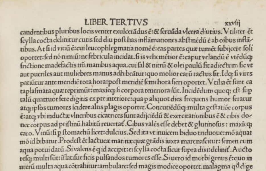 Latin text of de medicine