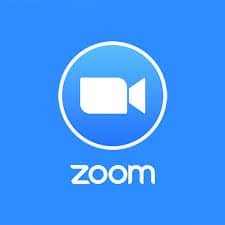 zoom logo video camera outline
