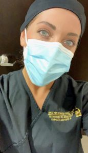 Kayla Erps in Dental gear