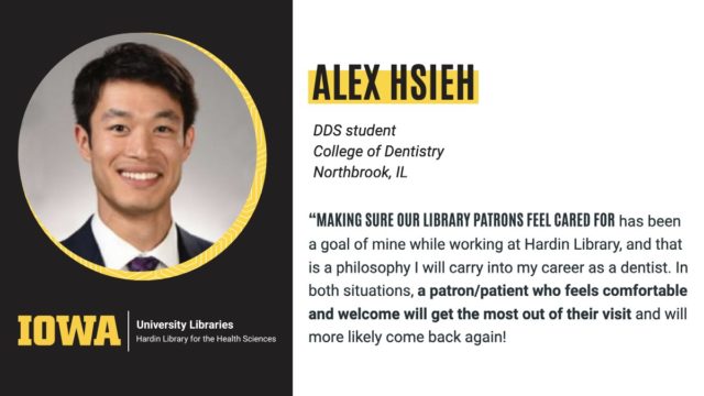 Libraries Graduate Student Scholarship Winner | Alex Hsieh from Hardin ...