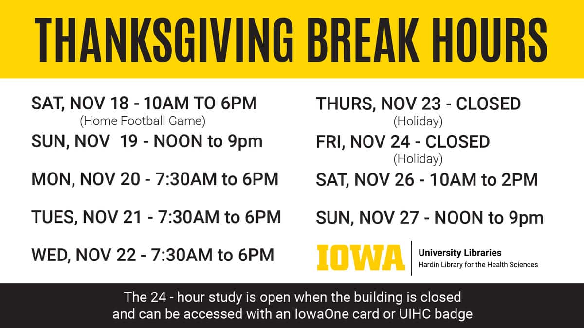 Thanksgiving Recess (University Closed)