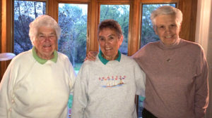 A photo of Peggy Burke, Bonnie Slatton, and Christine Grant