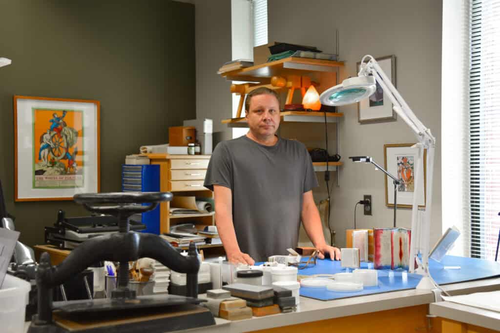 Bill Voss at his work bench