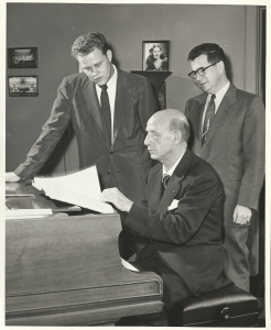 Dimitri Mitropoulos James Dixon and Himie Voxman at the piano