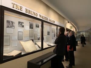 People viewing the Mitropoulos Exhibit 